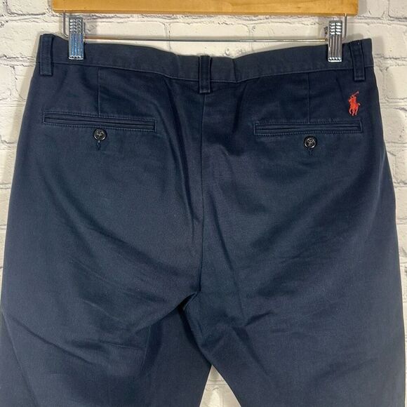 Vintage Polo by Ralph Lauren Preston Pant size 31/30 100% Cotton Navy Blue - Picture 5 of 10